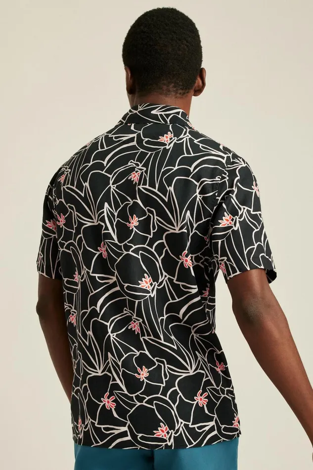 Men Casual Shirts Bonobos Riviera Cabana Shirt Exploded Floral