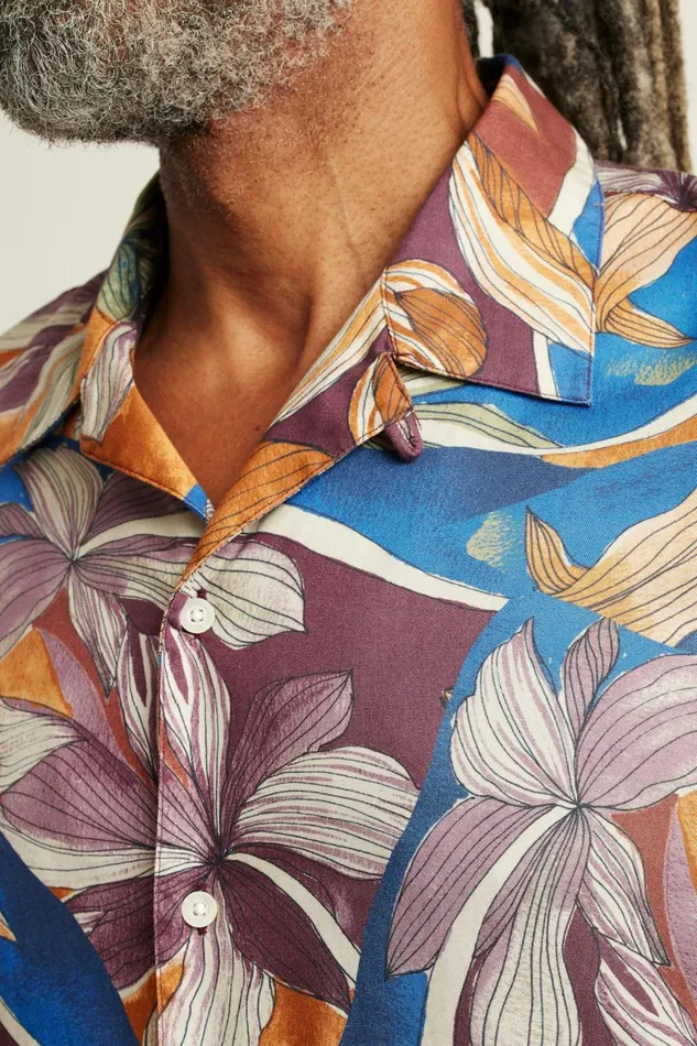 Men Casual Shirts Bonobos Riviera Cabana Shirt Rustic Floral