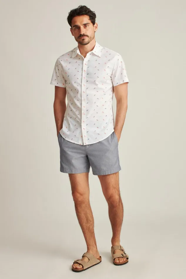 Men Casual Shirts Bonobos Riviera Short Sleeve Shirt Beach Day