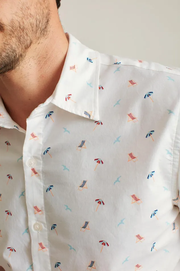 Men Casual Shirts Bonobos Riviera Short Sleeve Shirt Beach Day