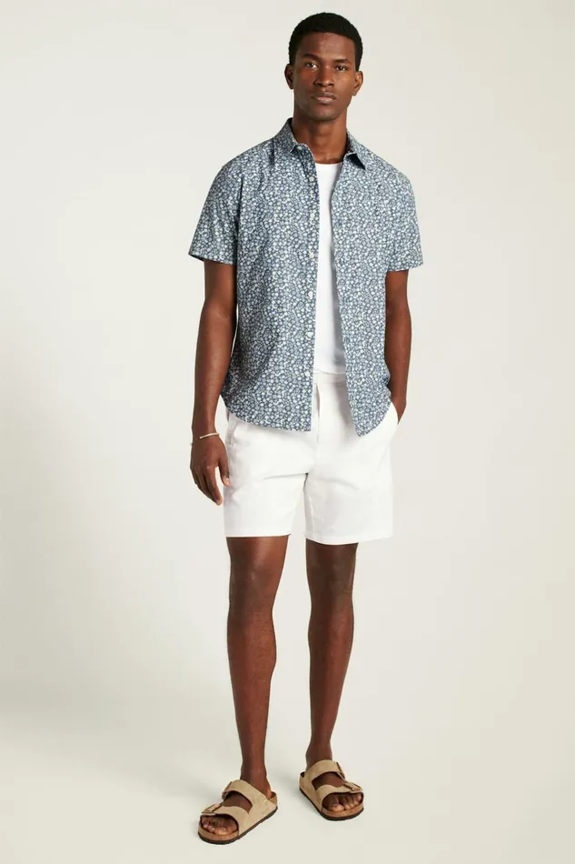 Men Casual Shirts Bonobos Riviera Short Sleeve Shirt Chambray Weekend Floral Men Casual Shirts Bonobos Riviera Short Sleeve Shirt Chambray Weekend Floral