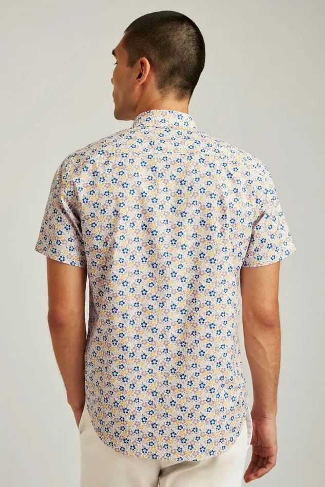 Men Casual Shirts Bonobos Riviera Short Sleeve Shirt Dusky Floral
