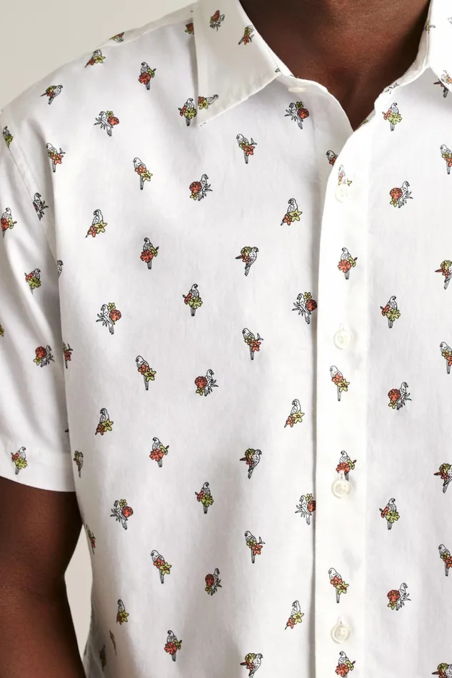Men Casual Shirts Bonobos Riviera Short Sleeve Shirt Free As A Bird