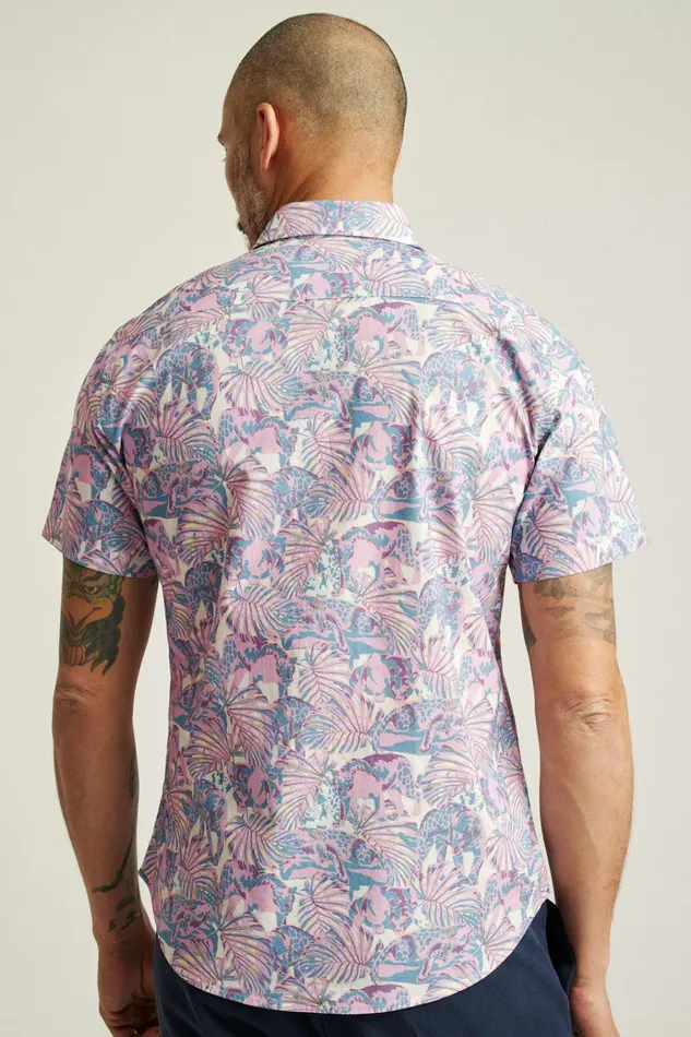 Men Casual Shirts Bonobos Riviera Short Sleeve Shirt Lavender Prowlers