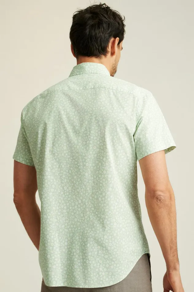 Men Casual Shirts Bonobos Riviera Short Sleeve Shirt Mint Bordeta Floral
