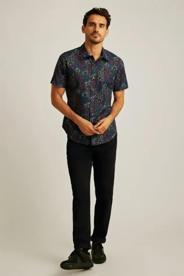 Men Casual Shirts Bonobos Riviera Short Sleeve Shirt Navy Wonderland Floral Men Casual Shirts Bonobos Riviera Short Sleeve Shirt Navy Wonderland Floral