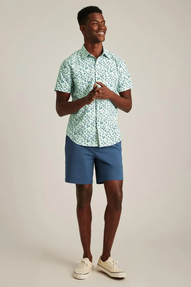 Men Casual Shirts Bonobos Riviera Short Sleeve Shirt Sage Green Parker Floral Men Casual Shirts Bonobos Riviera Short Sleeve Shirt Sage Green Parker Floral