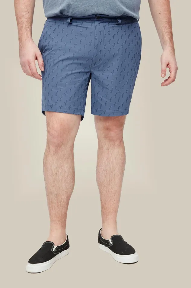 Men Casual Shorts Bonobos Coast To Coaster Shorts Blue Flamingo