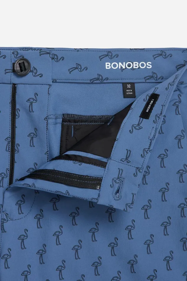 Men Casual Shorts Bonobos Coast To Coaster Shorts Blue Flamingo