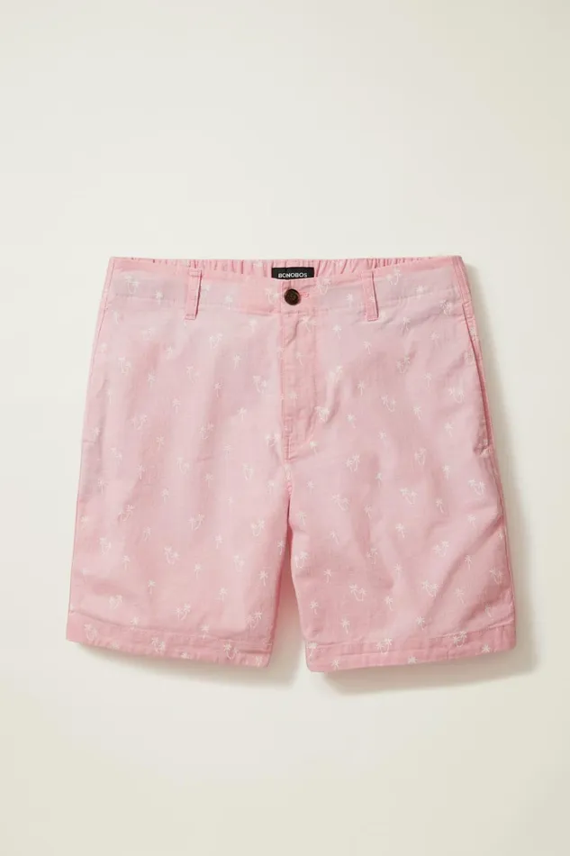 Men Casual Shorts Bonobos Easy Lightweight Shorts Salmon Palm