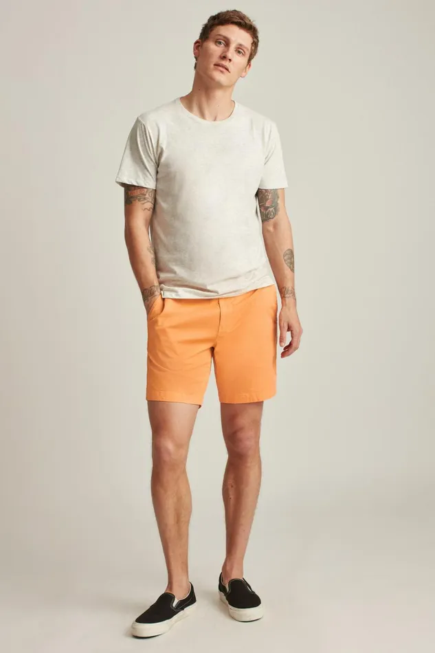 Men Casual Shorts Bonobos Easy Lightweight Shorts Summer Cantaloupe