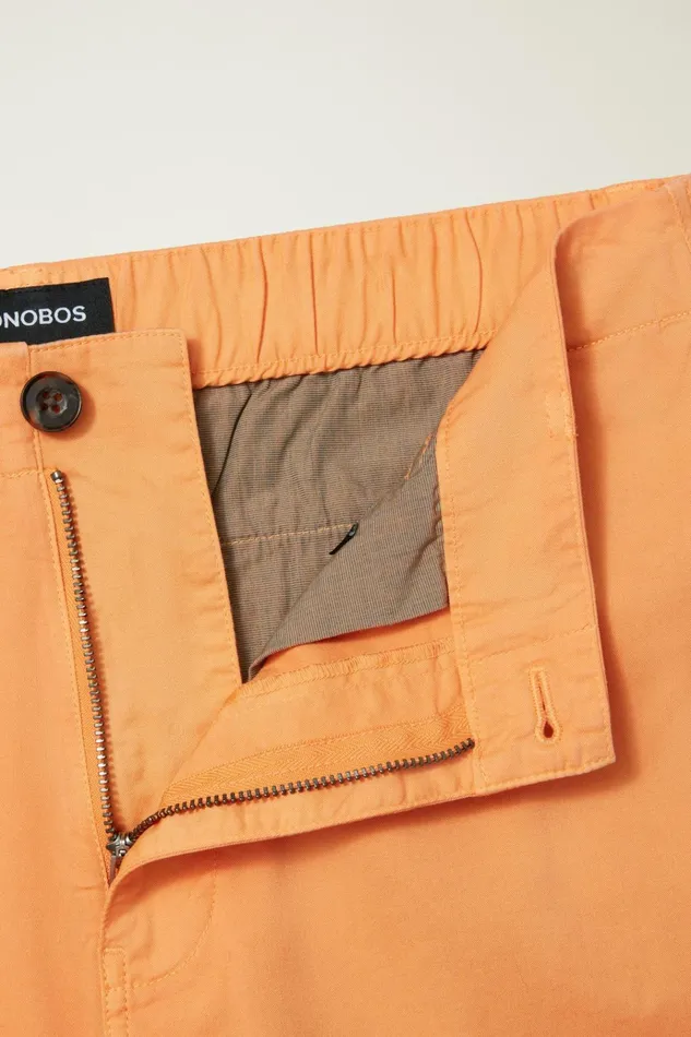 Men Casual Shorts Bonobos Easy Lightweight Shorts Summer Cantaloupe