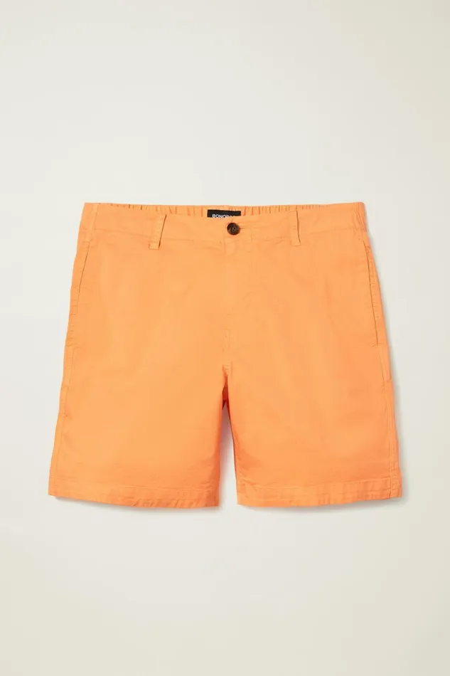 Men Casual Shorts Bonobos Easy Lightweight Shorts Summer Cantaloupe