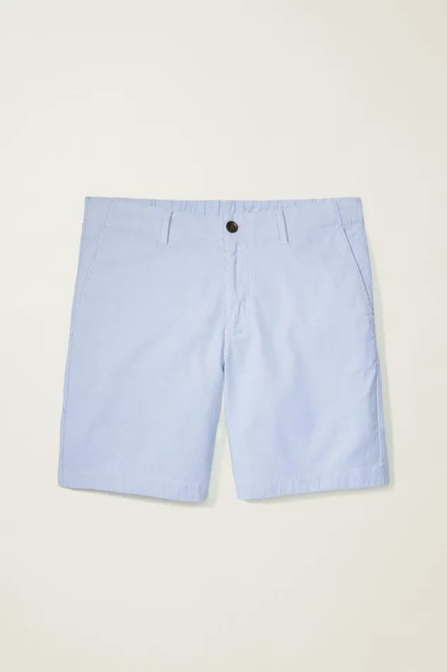 Men Casual Shorts Bonobos Lightweight Chino Short Sky White Stripe