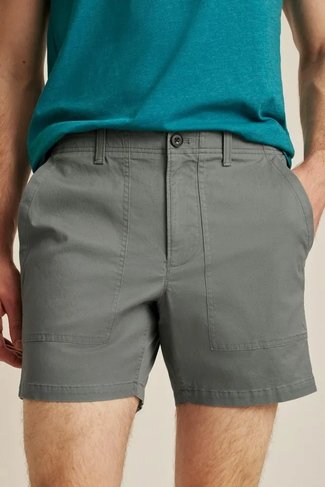Men Casual Shorts Bonobos Lightweight Travel Short Lava Smoke Dark Grey