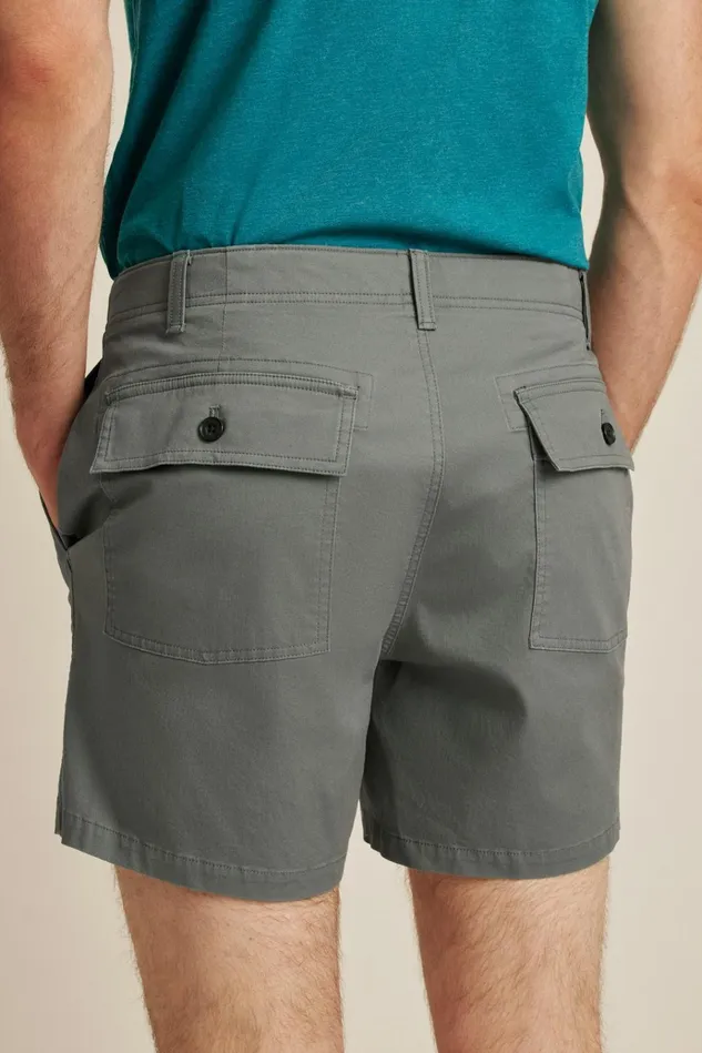 Men Casual Shorts Bonobos Lightweight Travel Short Lava Smoke Dark Grey
