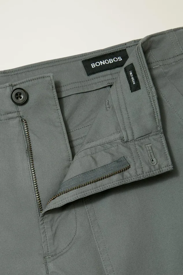 Men Casual Shorts Bonobos Lightweight Travel Short Lava Smoke Dark Grey