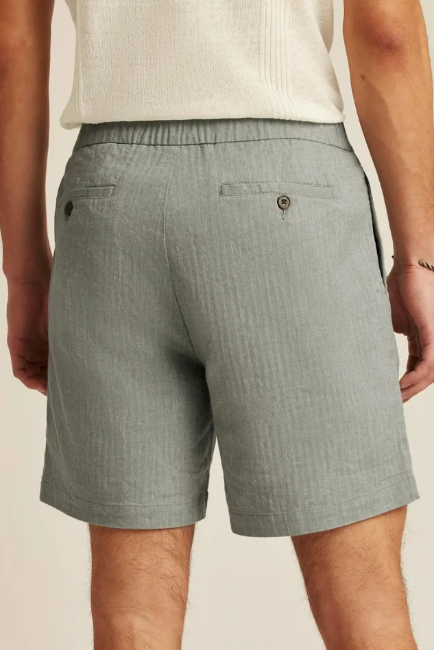 Men Casual Shorts Bonobos Linen Blend Boardwalk Short Deep Sage