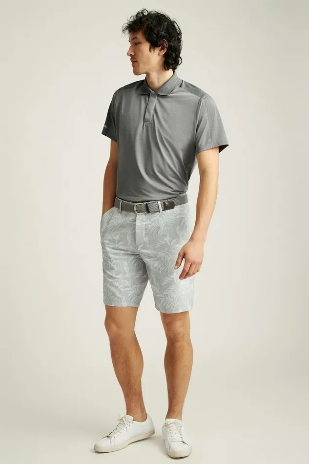 Men Casual Shorts Bonobos Performance Link Shorts Breezy Leaves Grey Print Men Casual Shorts Bonobos Performance Link Shorts Breezy Leaves Grey Print
