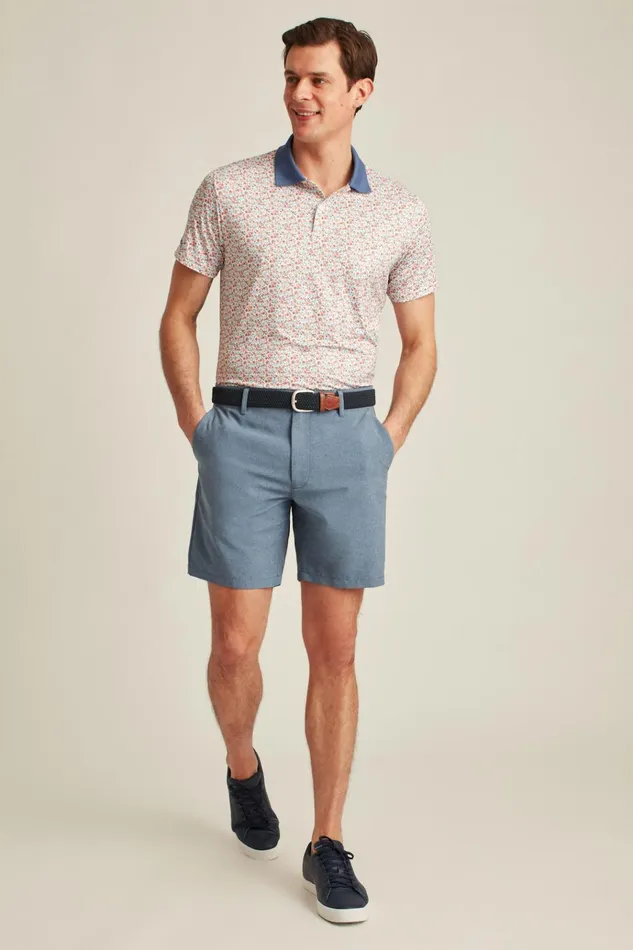 Men Casual Shorts Bonobos Performance Link Shorts Downpour Heather