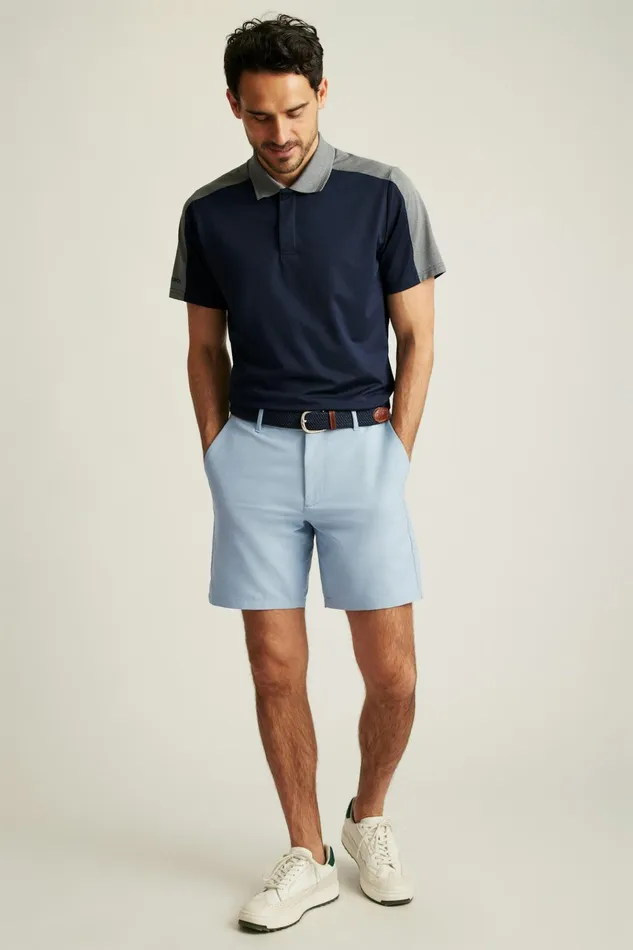 Men Casual Shorts Bonobos Performance Link Shorts Dusty Blue