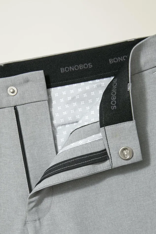 Men Casual Shorts Bonobos Performance Link Shorts Heather Grey