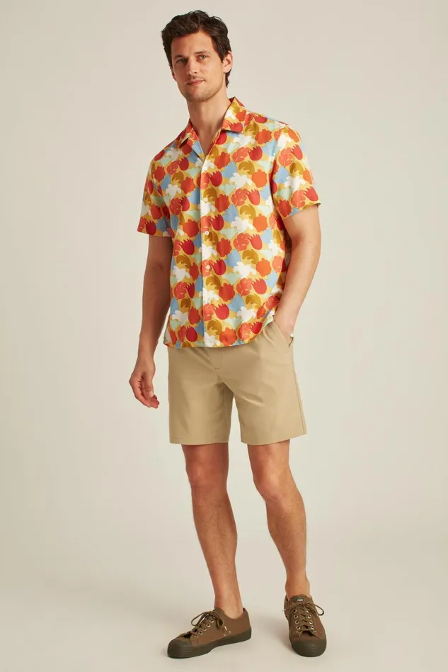 Men Casual Shorts Bonobos Performance Link Shorts Oak Khaki
