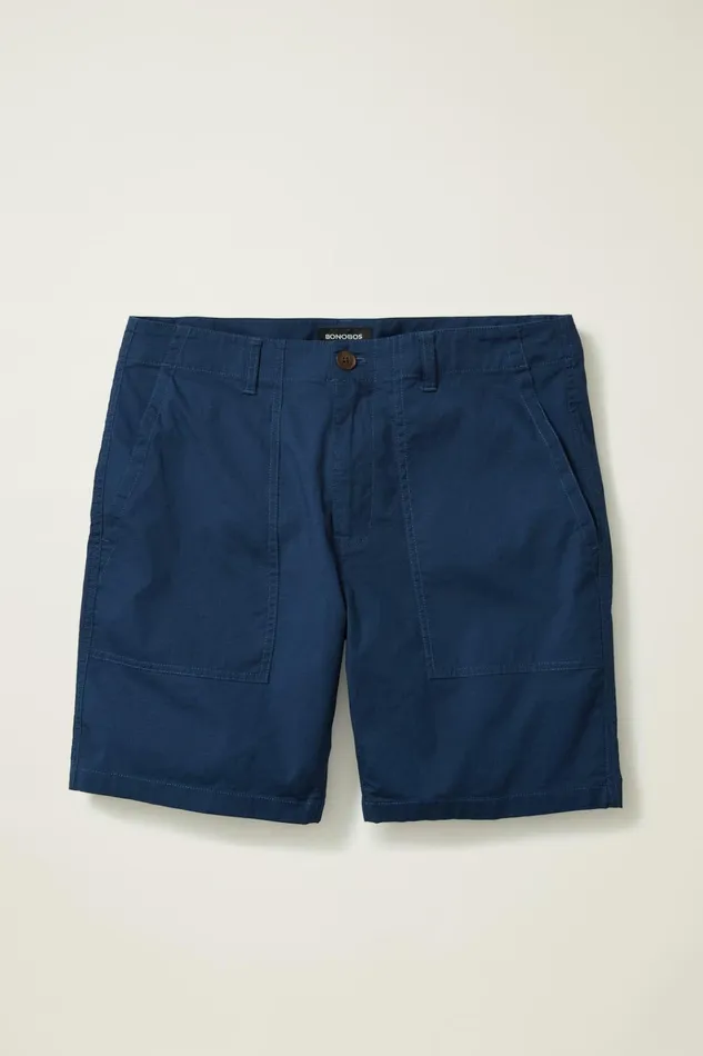 Men Casual Shorts Bonobos Ripstop Fatigue Shorts Deep Space