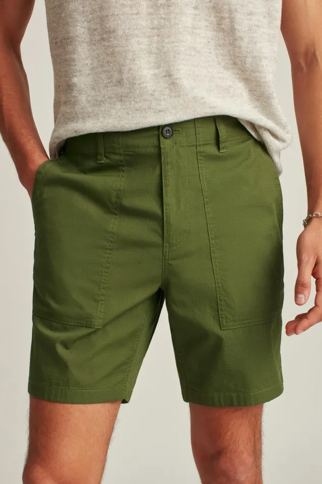 Men Casual Shorts Bonobos Ripstop Fatigue Shorts Pickle Green