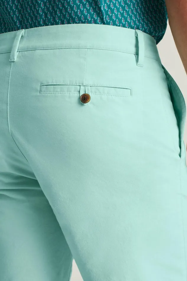 Men Casual Shorts Bonobos Stretch Seasonal Shorts Blue Sage Oxford