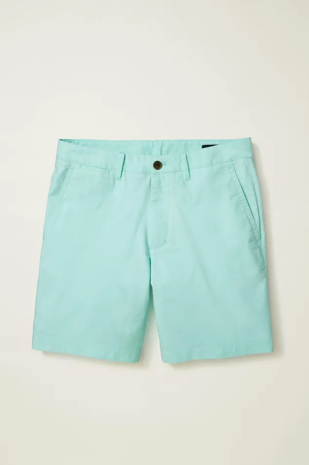 Men Casual Shorts Bonobos Stretch Seasonal Shorts Blue Sage Oxford