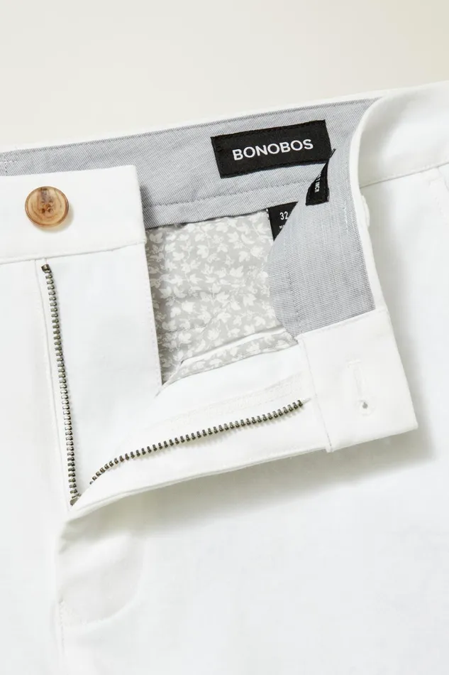 Men Casual Shorts Bonobos The Chino Short 20 Brilliant White