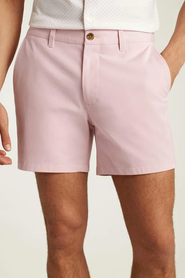 Men Casual Shorts Bonobos The Chino Short 20 Chalk Pink