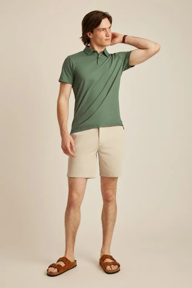 Men Casual Shorts Bonobos The Chino Short 20 Fossil Grey