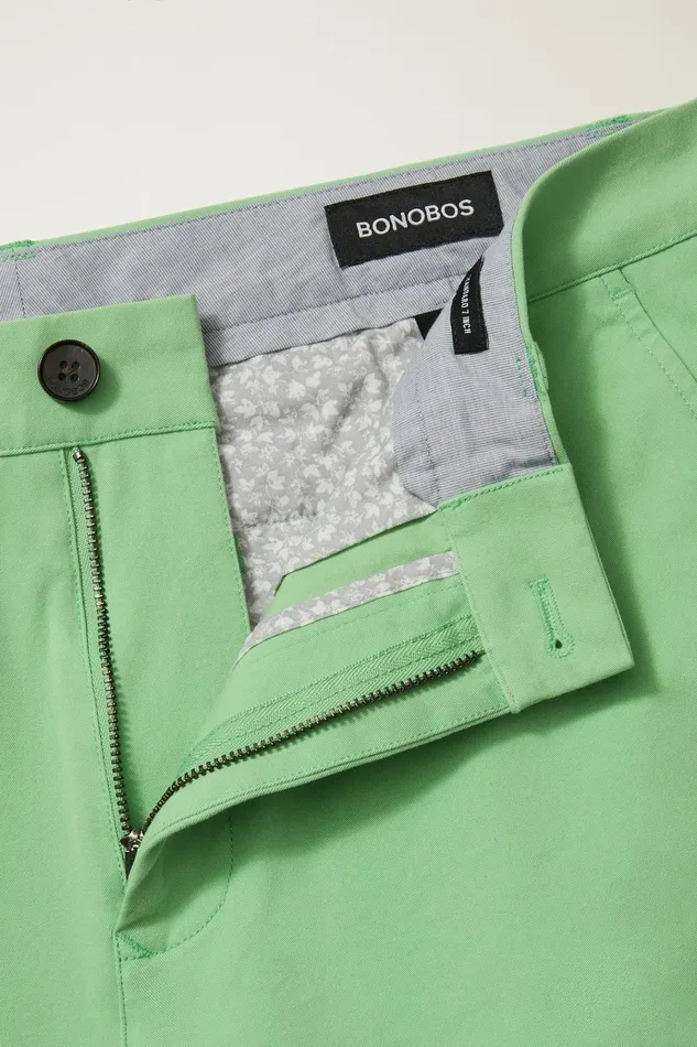 Men Casual Shorts Bonobos The Chino Short 20 Light Grass Green