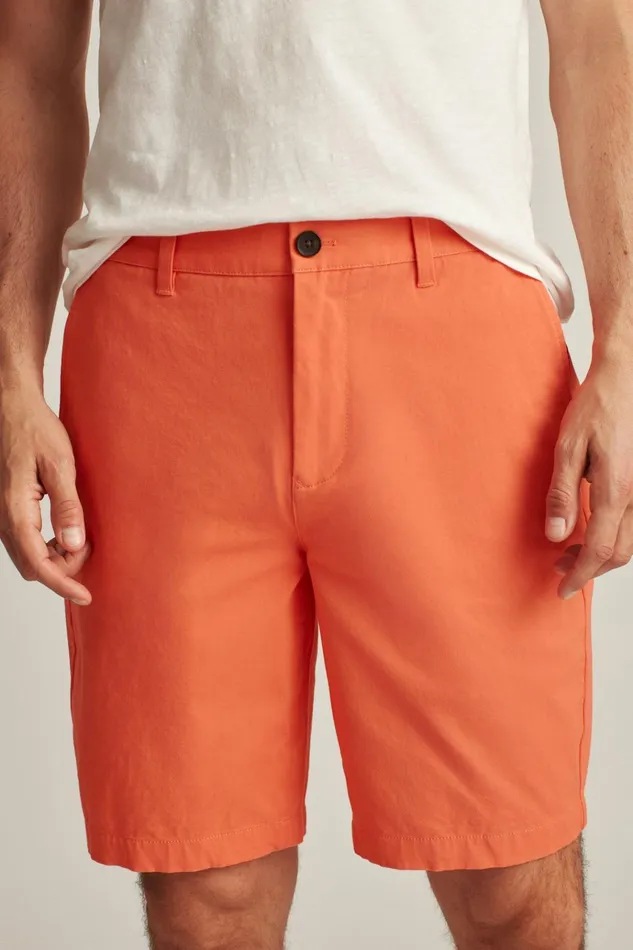 Men Casual Shorts Bonobos The Chino Short 20 Persimmon