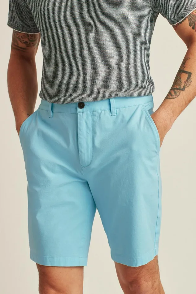 Men Casual Shorts Bonobos The Chino Short 20 Sky Blue