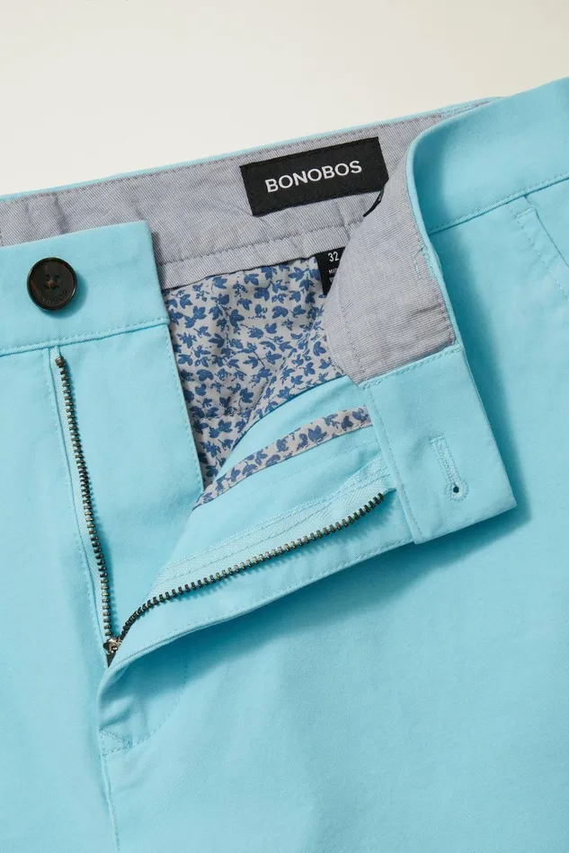Men Casual Shorts Bonobos The Chino Short 20 Sky Blue