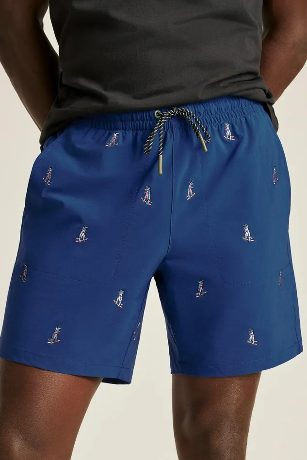 Men Casual Shorts Bonobos The Embroidered Rec Short Dinosaur Snow Day