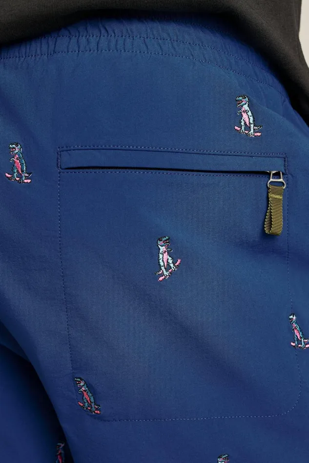 Men Casual Shorts Bonobos The Embroidered Rec Short Dinosaur Snow Day