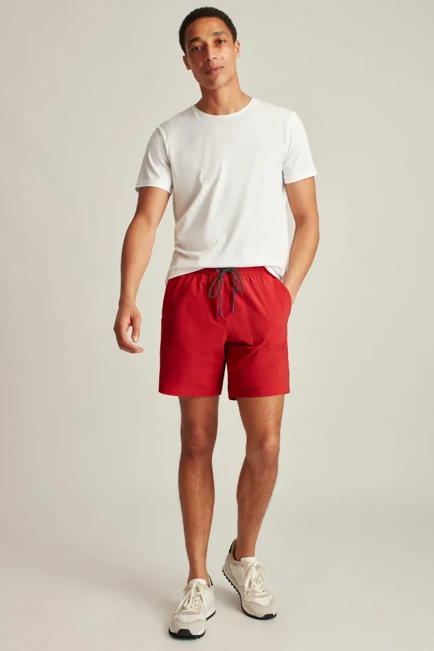 Men Casual Shorts Bonobos The Rec Short Urban Red