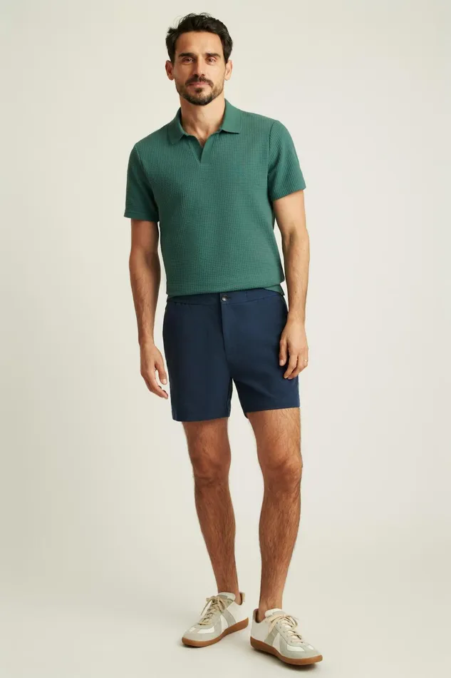 Men Casual Shorts Bonobos Weekend Wanderer Short Navy Blue