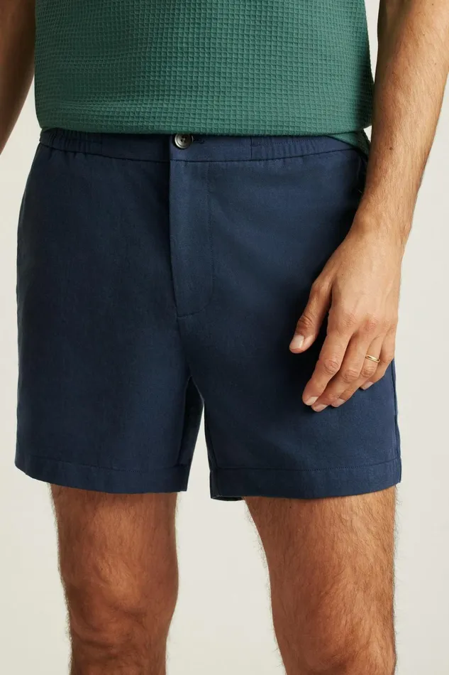 Men Casual Shorts Bonobos Weekend Wanderer Short Navy Blue