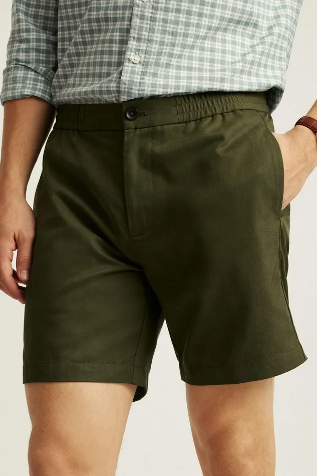 Men Casual Shorts Bonobos Weekend Wanderer Short Olive Brown