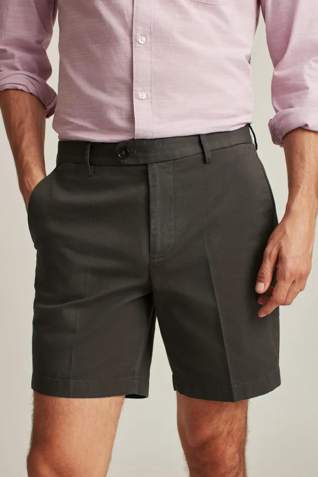 Men Chino Shorts Bonobos Italian Stretch Chino Shorts Asphalt Grey