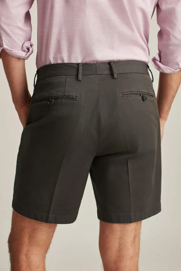 Men Chino Shorts Bonobos Italian Stretch Chino Shorts Asphalt Grey