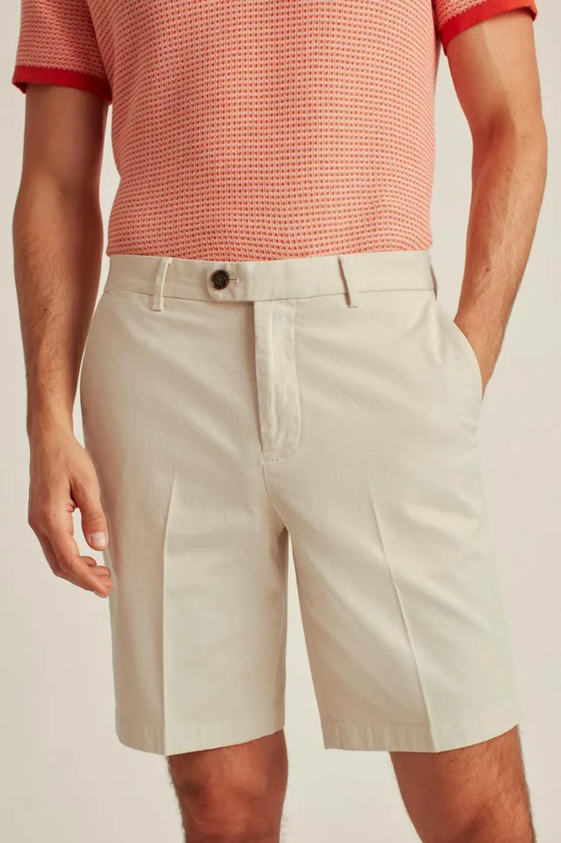 Men Chino Shorts Bonobos Italian Stretch Chino Shorts Cream Beige