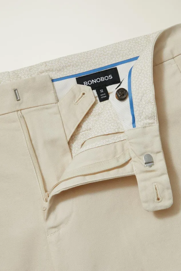 Men Chino Shorts Bonobos Italian Stretch Chino Shorts Cream Beige