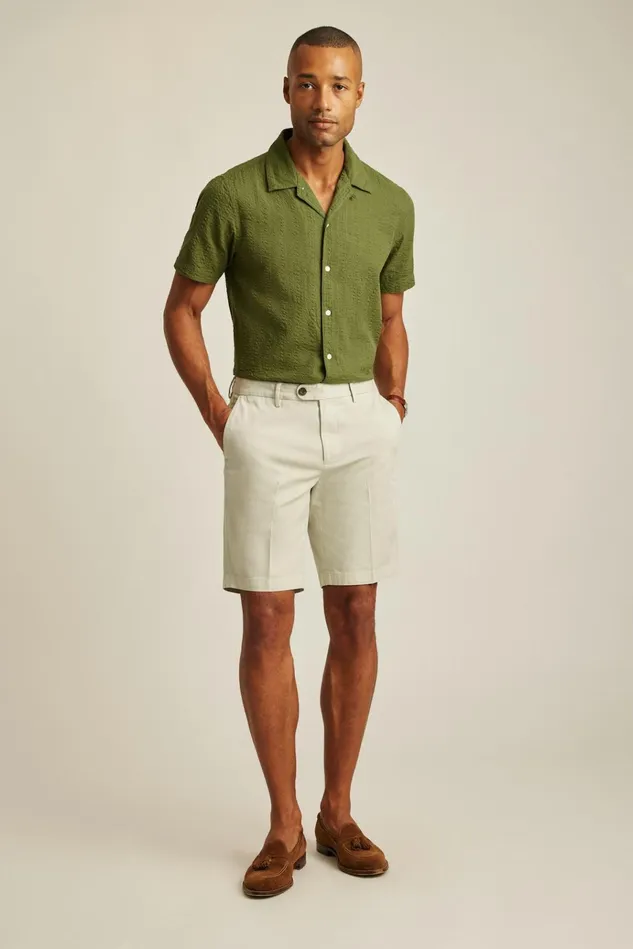 Men Chino Shorts Bonobos Italian Stretch Chino Shorts Grey Beige