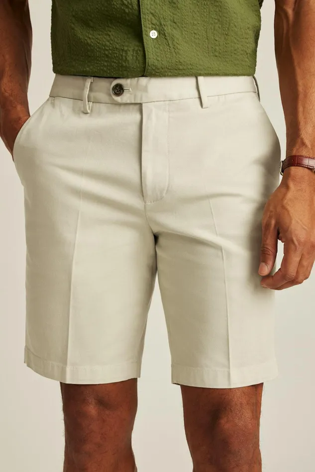 Men Chino Shorts Bonobos Italian Stretch Chino Shorts Grey Beige
